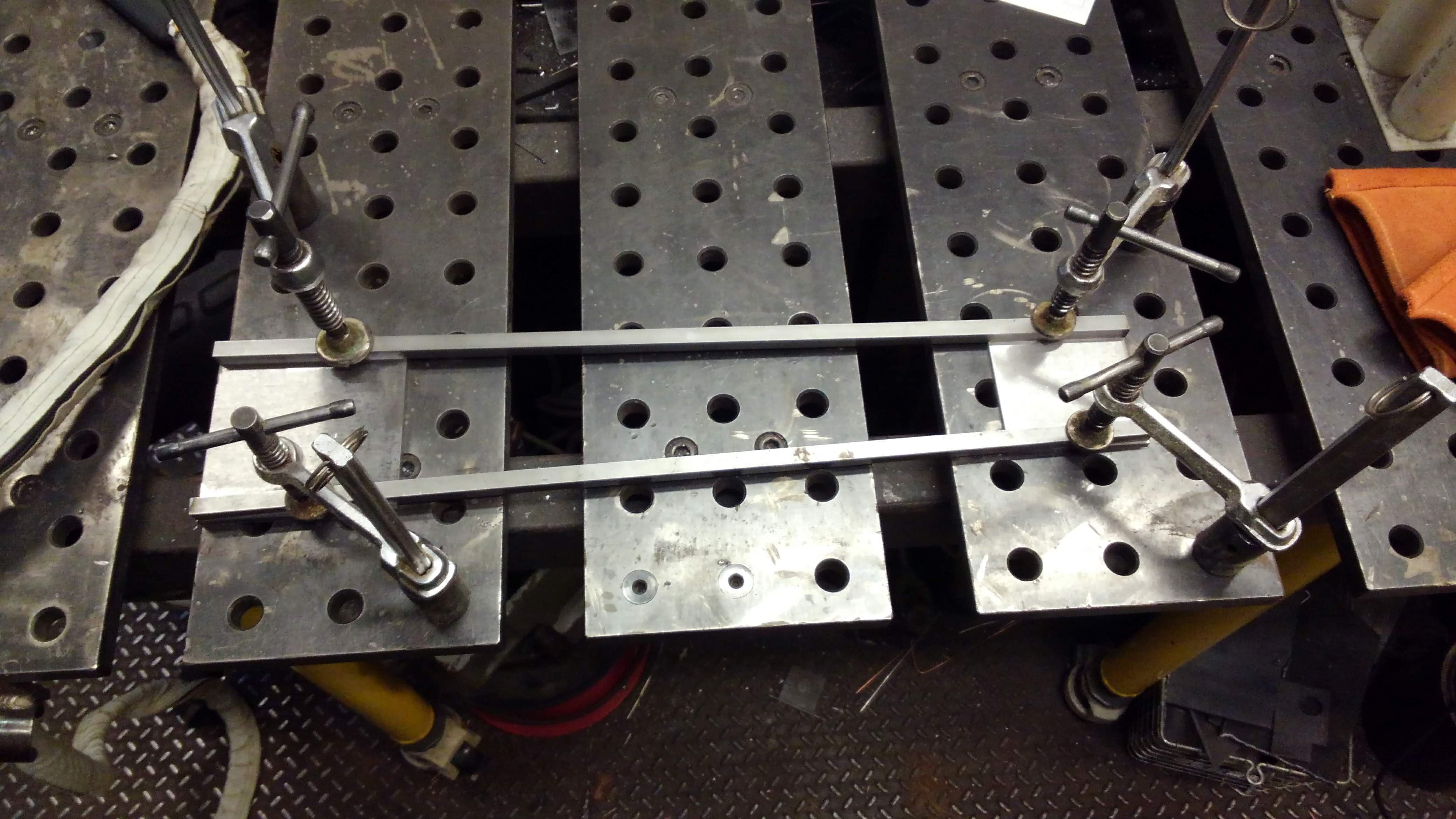 Setting up to weld
